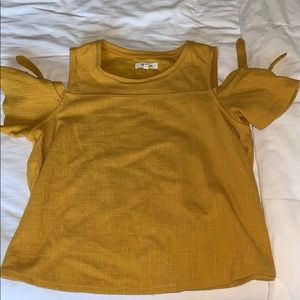 Madewell Mustard Yellow Blouse